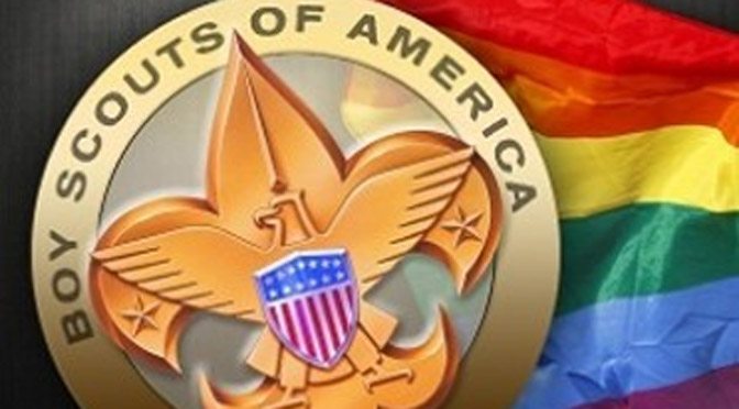 Boy Scouts and Gay Flag